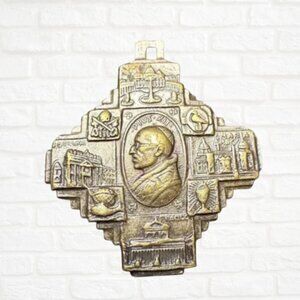 Vintage Pope Pius XII Holy Year 1950 Medal – Catholic Pendant Papal Collectible